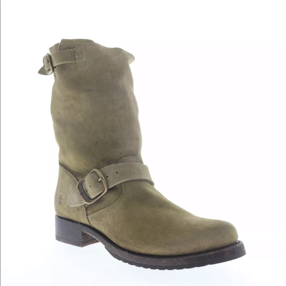 Frye Veronica Short Sage Suede Boots 7.5 New
